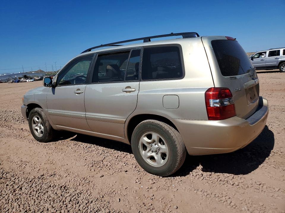 2006 Toyota Highlander VIN JTEDD21A160132679 COPART salvage auction — MINOR DENT/SCRATCHES, Az - Certificate Of Title, sold $700 on 2026-07-07 (photo 2)