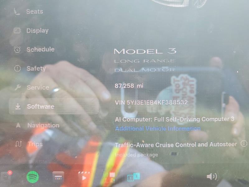 2019 Tesla VIN 5YJ3E1EB4KF388532 COPART salvage auction — SIDE, Ca - Salvage Certificate, sold $6,100 on 2026-07-16 (photo 9)