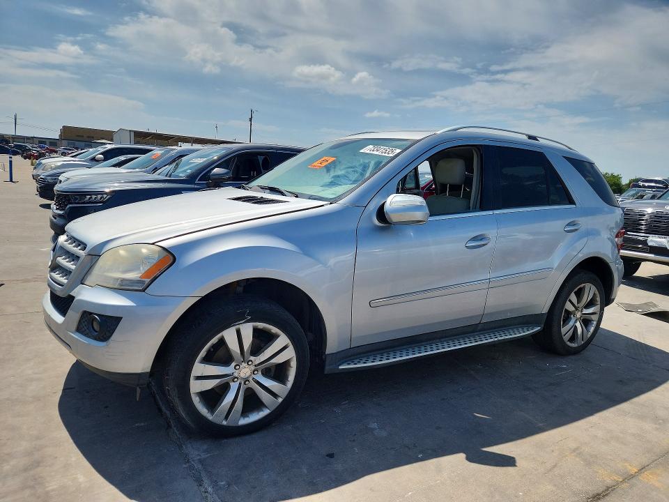 2010 Mercedes-benz Ml-class VIN 4JGBB5GB6AA567571 COPART salvage auction — SIDE, TX - SALVAGE VEHICLE TITLE, sold $900 on 2026-07-09 (photo 1)