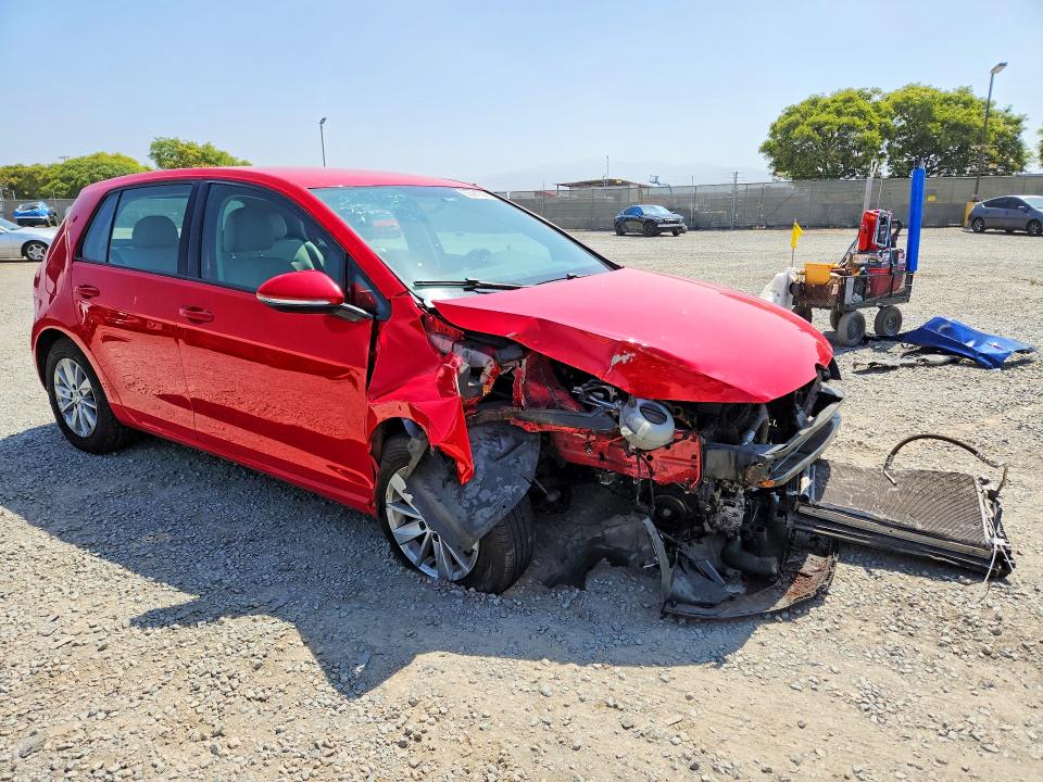 2017 Volkswagen VIN 3VW217AU3HM034004 COPART salvage auction — FRONT END, Ca - Salvage Certificate, sold $350 on 2026-07-02 (photo 4)