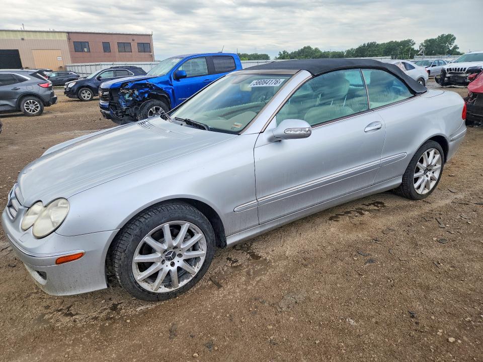 2007 Mercedes-benz Clk-class VIN WDBTK56F17T077838 COPART salvage auction — HAIL, Ks - Cert Of Title-Rebuilt Salvage (P), sold $500 on 2026-07-07 (photo 1)
