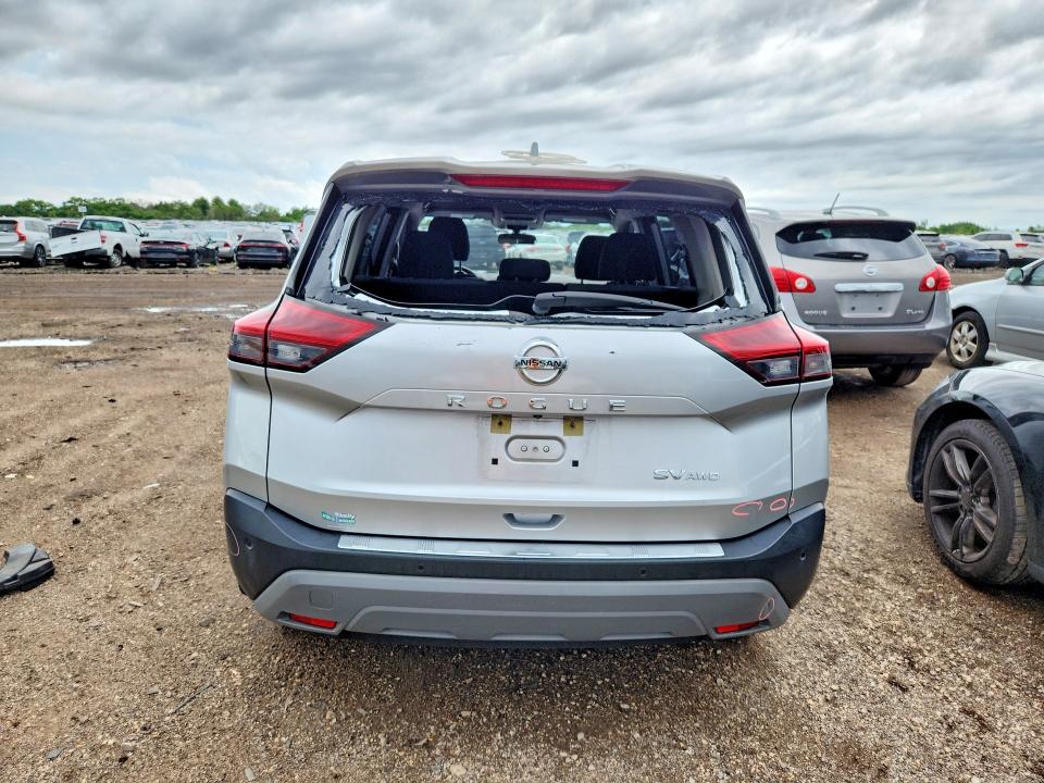 2021 Nissan Rogue VIN JN8AT3BB5MW204988 COPART salvage auction — FRONT END, Il - Salvage Certificate, sold $5,400 on 2026-07-28 (photo 6)