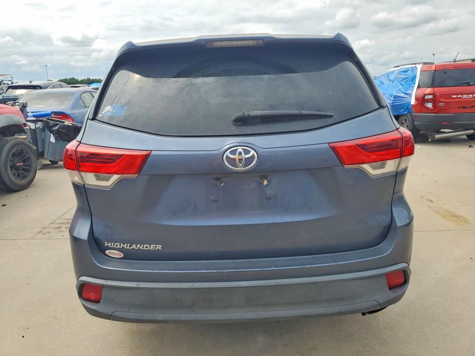 2019 Toyota Highlander VIN 5TDZZRFH1KS329496 COPART salvage auction — FRONT END, Tx - Certificate Of Title, sold $3,950 on 2026-07-15 (photo 6)