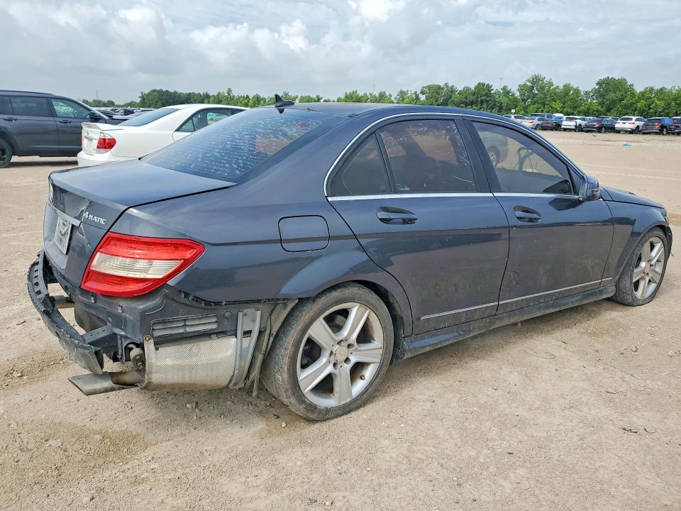 2010 Mercedes-benz C class VIN WDDGF8BB7AR124330 COPART salvage auction — FRONT END, Tx - Salvage Vehicle Title, sold $725 on 2026-07-02 (photo 3)