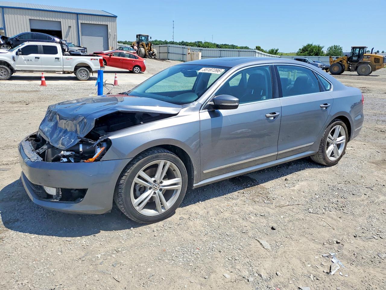 2015 Volkswagen Passat VIN 1VWCT7A36FC100176 COPART salvage auction — Front End, KY - CERT OF TITLE-SALVAGE, sold $1,550 on 2026-07-09 (photo 1)
