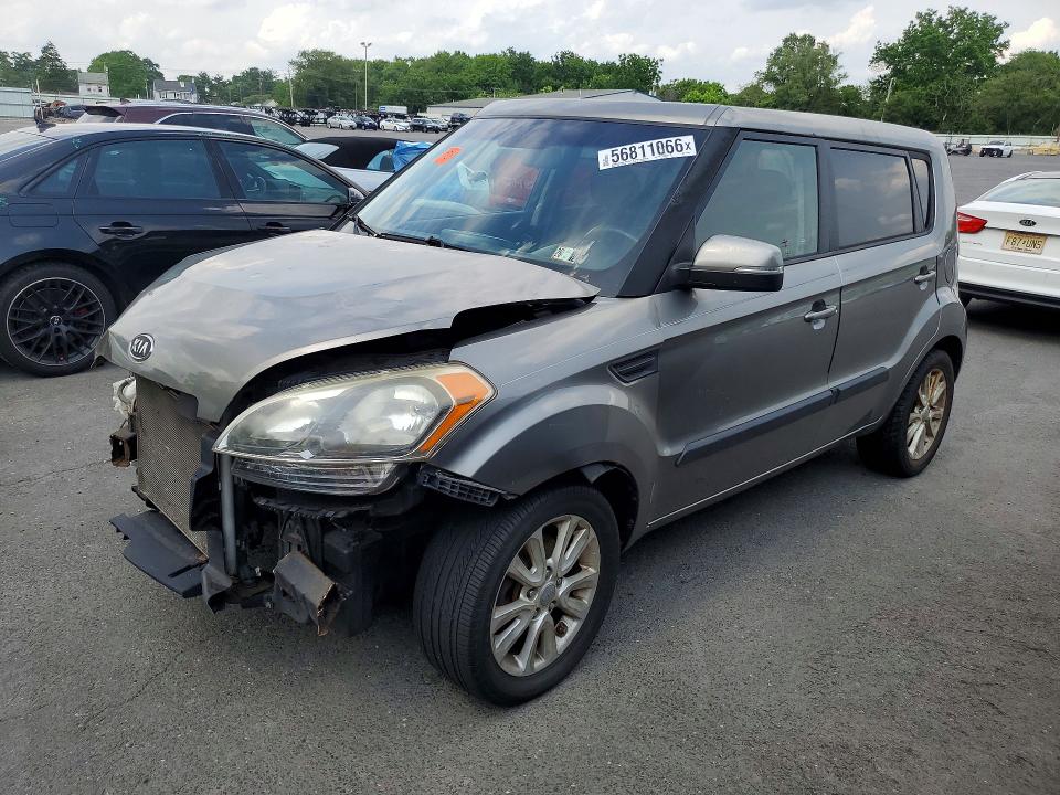 2012 Kia Soul VIN KNDJT2A60C7419911 COPART salvage auction — FRONT END, Pa - Certificate Of Salvage, sold $125 on 2026-07-28 (photo 1)