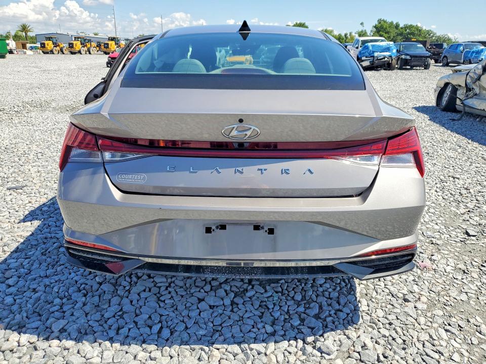 2021 Hyundai Elantra VIN KMHLN4AGXMU089913 COPART salvage auction — SIDE, Fl - Certificate Of Destruction, sold $4,400 on 2026-07-14 (photo 6)