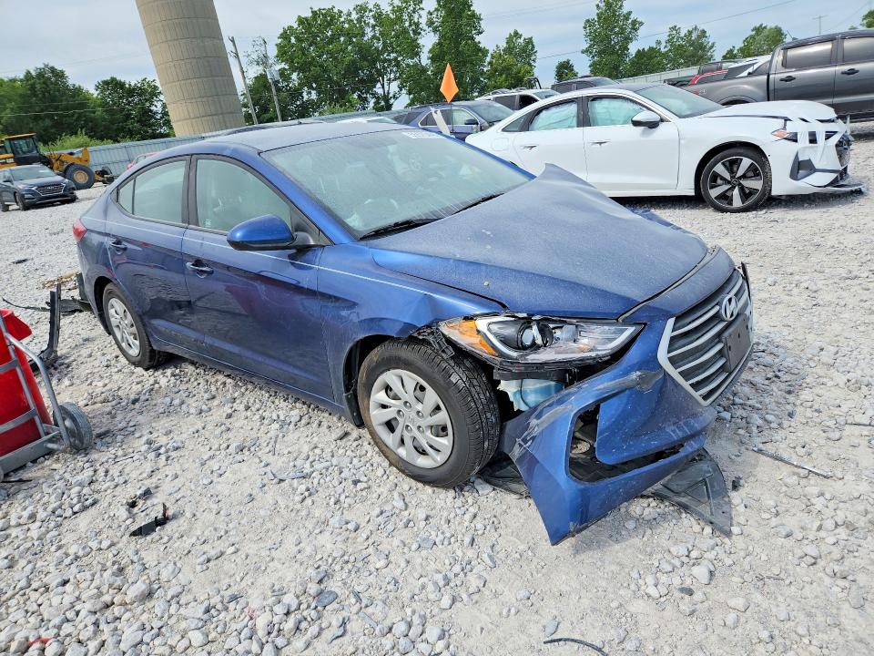 2017 Hyundai Elantra VIN 5NPD74LF0HH039884 COPART salvage auction — FRONT END, MI - CERTIFICATE OF TITLE, sold $900 on 2026-07-09 (photo 4)