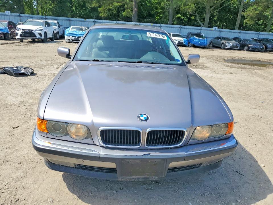 1999 BMW 7 series VIN WBAGH8332XDP02574 COPART salvage auction — REAR END, Va - Certificate Of Title, sold $1,150 on 2026-07-07 (photo 5)