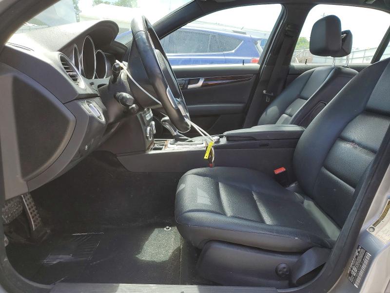 2012 Mercedes-benz C-klasse VIN WDDGF8BB3CR238134 COPART salvage auction — FRONT END, KY - CERT OF TITLE-SALVAGE, sold $550 on 2026-07-24 (photo 7)