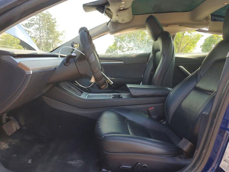 2022 Tesla Model 3 VIN 5YJ3E1EA1NF189028 COPART salvage auction — SIDE, Il - Salvage Certificate, sold $3,300 on 2026-07-20 (photo 7)