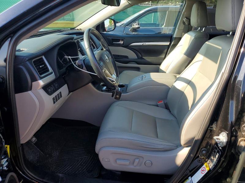 2019 Toyota Highlander VIN 5TDJZRFH2KS592836 COPART salvage auction — FRONT END, Co - Public - Salvage Title, sold $11,800 on 2026-07-07 (photo 7)