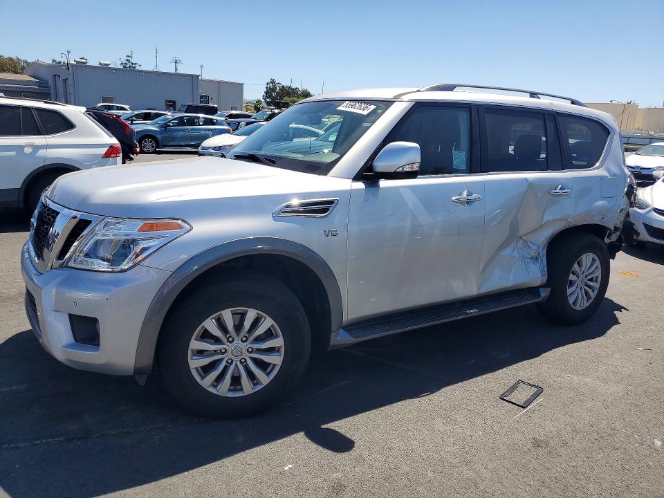 2019 Nissan Armada VIN JN8AY2ND6K9089306 COPART salvage auction — REAR END, Ca - Salvage Certificate, sold $3,800 on 2026-07-08 (photo 1)
