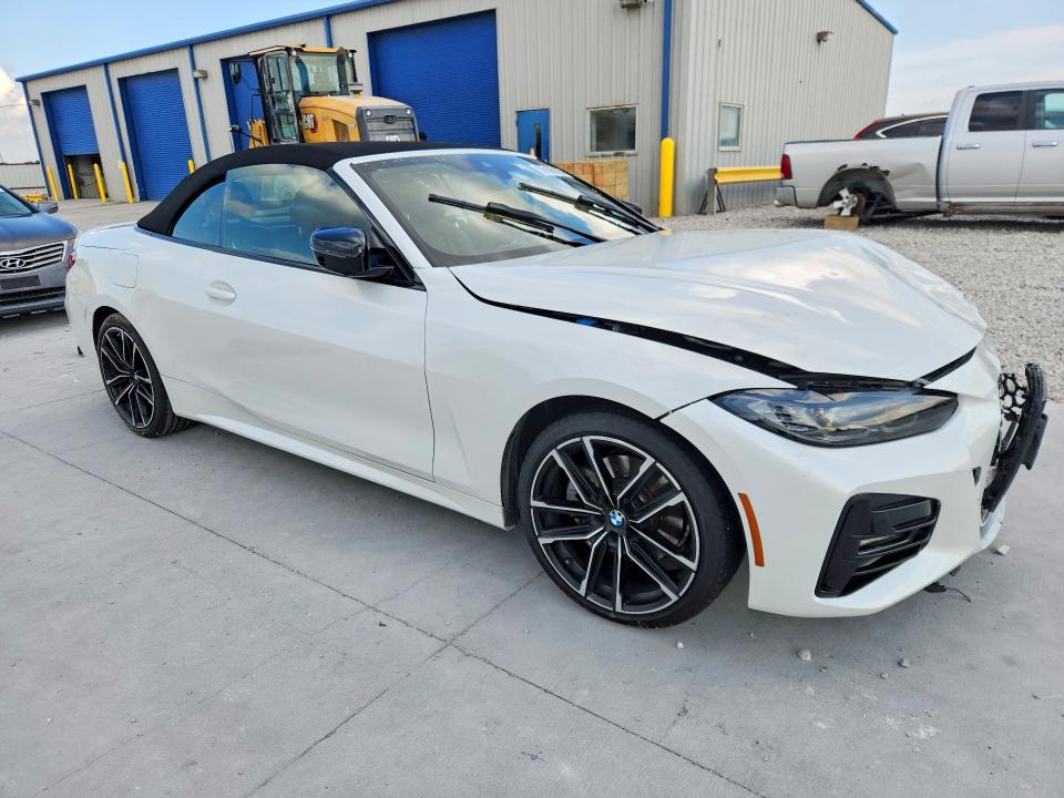 2022 BMW 4er VIN WBA43AT05NCJ51848 COPART salvage auction — FRONT END, Tx - Certificate Of Title, sold $15,200 on 2026-08-21 (photo 4)