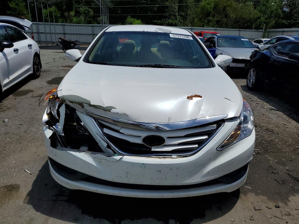 2014 Hyundai VIN 5NPEB4ACXEH916145 COPART salvage auction — FRONT END, Ga - Cert Of Title-Salvage, sold $625 on 2026-07-09 (photo 5)