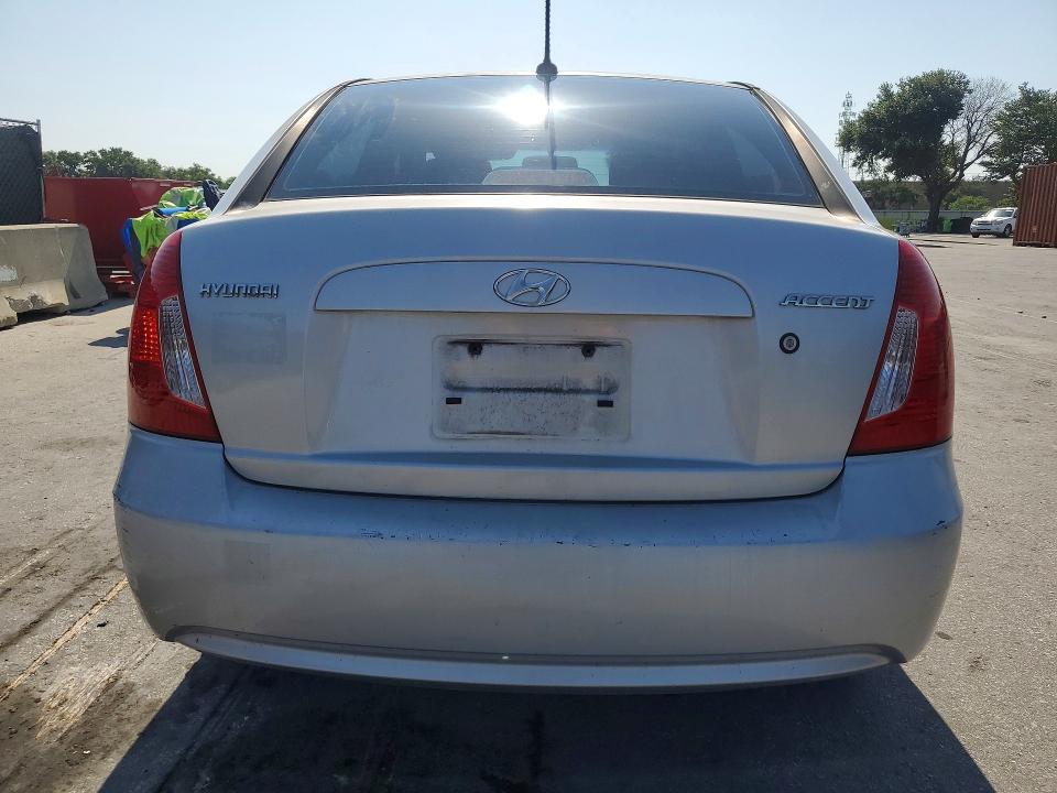 2010 Hyundai Accent VIN KMHCN4AC2AU419133 COPART salvage auction — MINOR DENT/SCRATCHES, Fl - Cert Of Title Slvg Rebuildable, sold $500 on 2026-07-09 (photo 6)