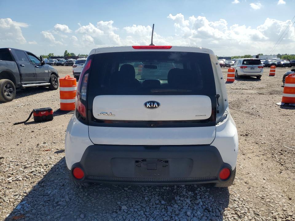 2016 Kia Soul VIN KNDJN2A24G7395707 COPART salvage auction — REAR END, Tx - Salvage Vehicle Title, sold $2,250 on 2026-07-20 (photo 6)