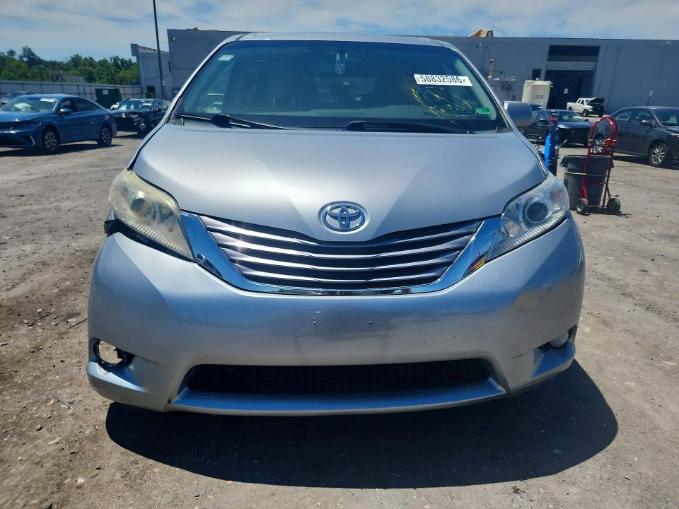 2015 Toyota Sienna VIN 5TDYK3DC0FS672147 COPART salvage auction — FRONT END, Va - Cert Of Title - Salvage, sold $1,250 on 2026-07-08 (photo 5)