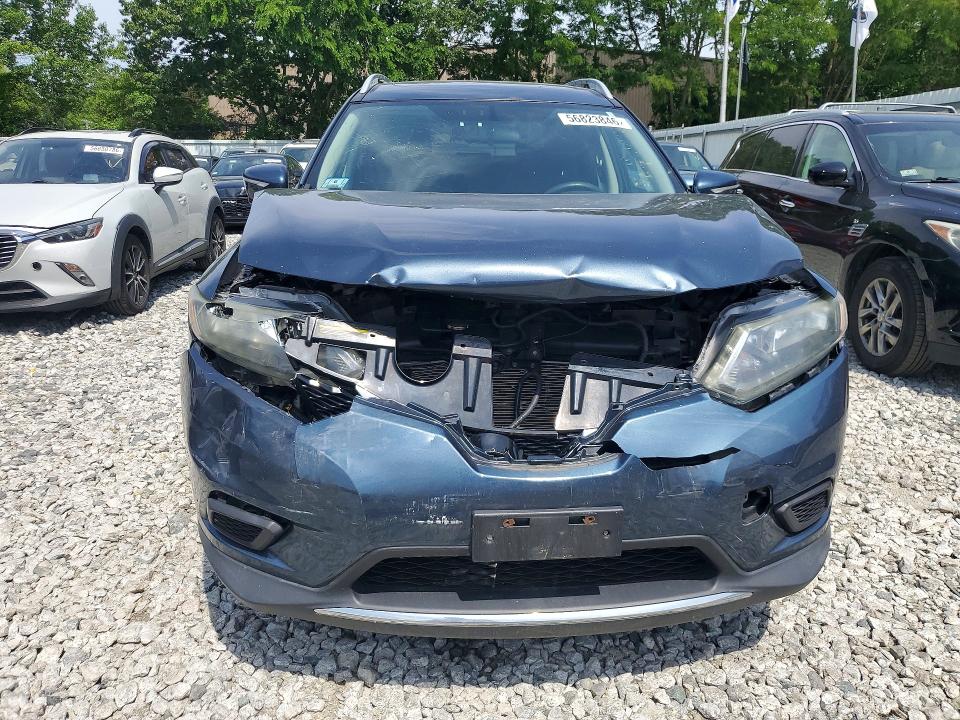 2014 Nissan Rogue VIN 5N1AT2MV5EC772637 COPART salvage auction — FRONT END, Ma - Cert Of Title-Reconstrctd Coll, sold $675 on 2026-07-02 (photo 5)