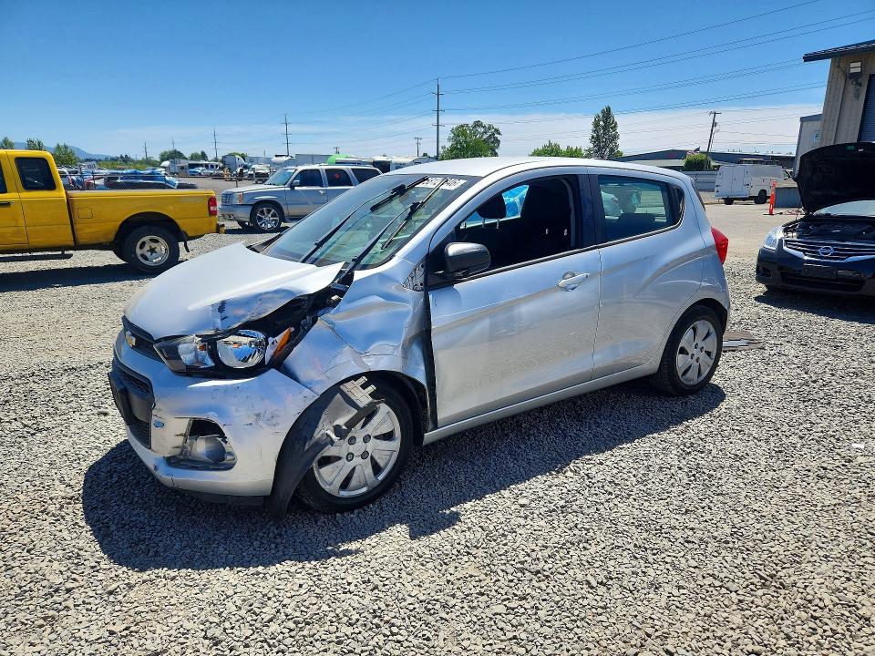 2017 Chevrolet VIN KL8CB6SA6HC772019 COPART salvage auction — FRONT END, Or - Salvage Title Certificate, sold $500 on 2026-07-28 (photo 1)