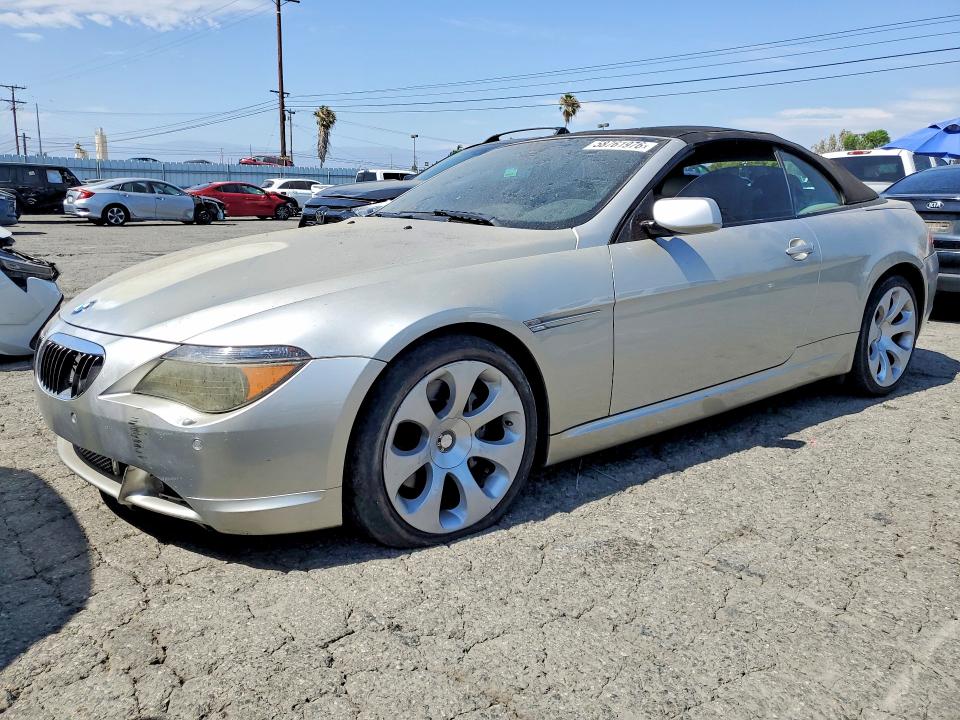 2006 BMW 6 series VIN WBAEK13496CN75304 COPART salvage auction — FRONT END, Ca - Dis/Dlr/Exp Only Clean Title, sold $325 on 2026-07-27 (photo 1)