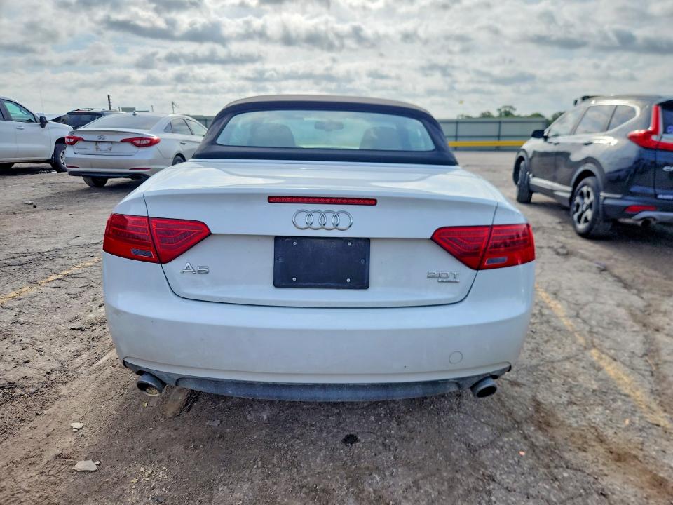 2013 Audi A5 VIN WAULFAFH3DN015614 COPART salvage auction — FRONT END, Va - Cert Of Title - Salvage, sold $275 on 2026-07-27 (photo 6)
