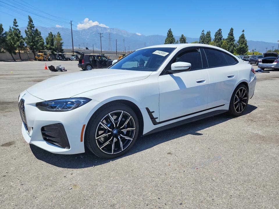 2023 BMW I4 VIN WBY73AW09PFR01778 COPART salvage auction — REAR END, CA - SALVAGE CERTIFICATE, sold $9,000 on 2026-07-28 (photo 1)