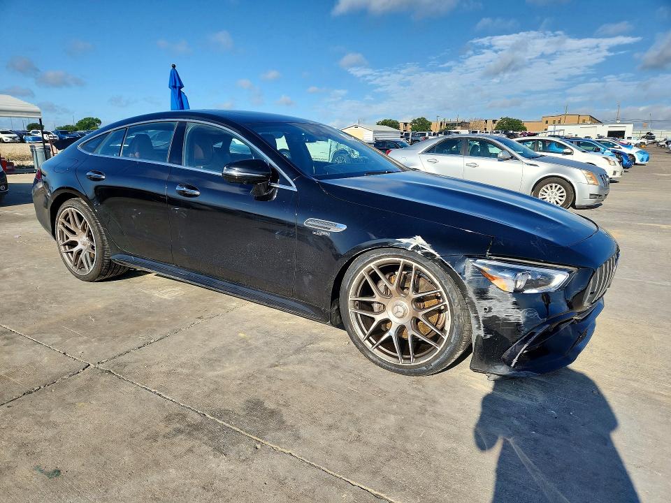 2021 Mercedes-benz AMG GT VIN W1K7X5KB1MA037456 COPART salvage auction — FRONT END, Tx - Certificate Of Title, sold $8,700 on 2026-08-20 (photo 4)
