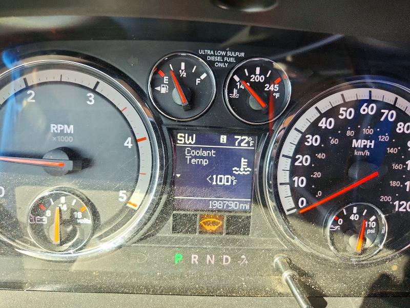 2012 Dodge Ram VIN 3C6UD5JL8CG146827 COPART salvage auction — FRONT END, Co - Public - Salvage Title, sold $8,100 on 2026-09-04 (photo 9)