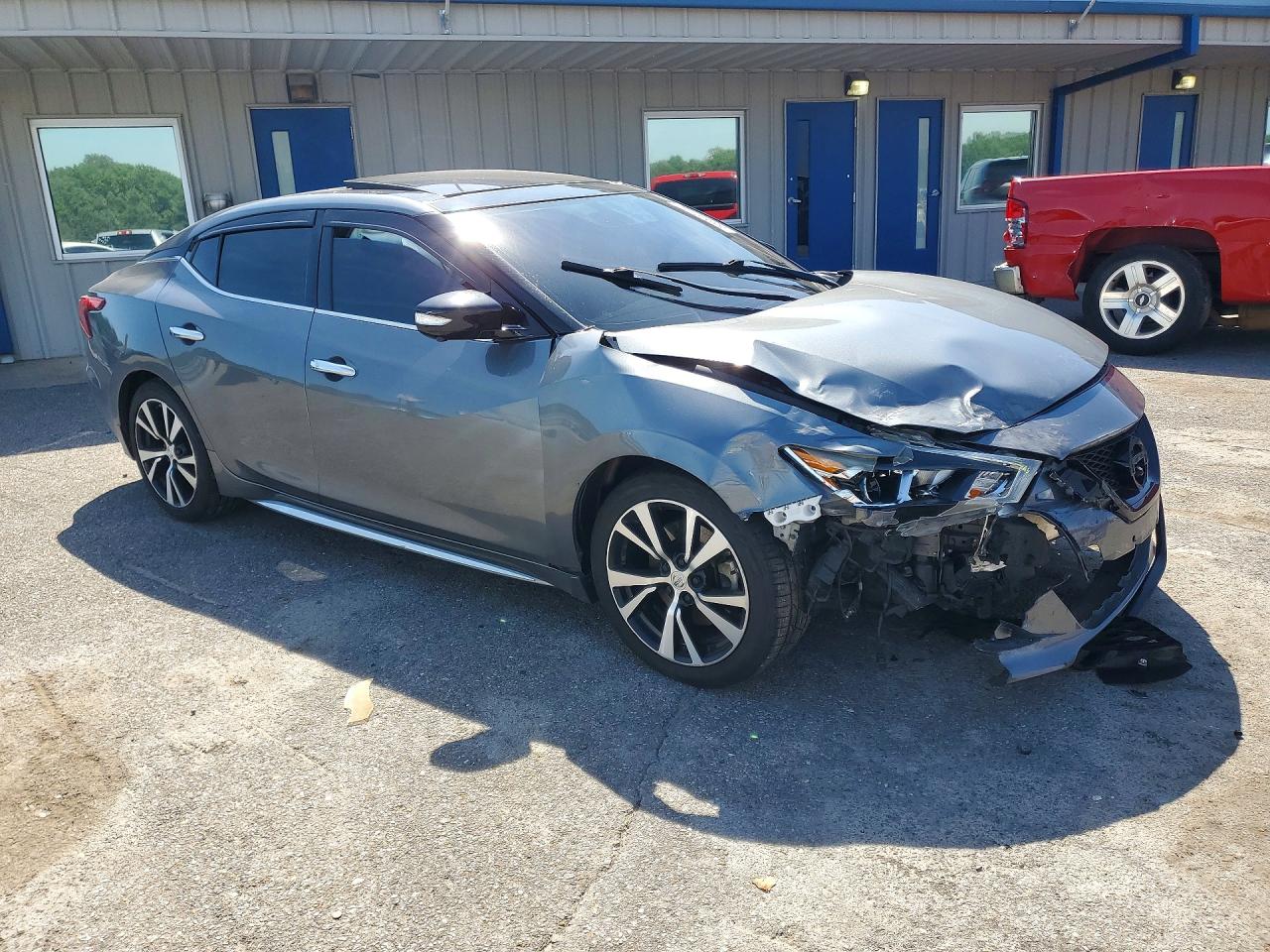 2018 Nissan Maxima VIN 1N4AA6AP1JC406780 COPART salvage auction — Front End, TN - SALVAGE CERTIFICATE, sold $1,950 on 2026-07-09 (photo 4)