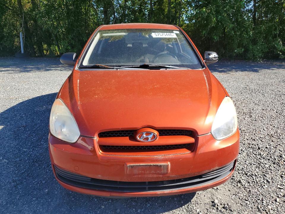 2008 Hyundai Accent VIN KMHCM36C38U086604 COPART salvage auction — FRONT END, WA - VEHICLE CERT OF OWNERSHIP-TITL, sold $275 on 2026-07-27 (photo 5)