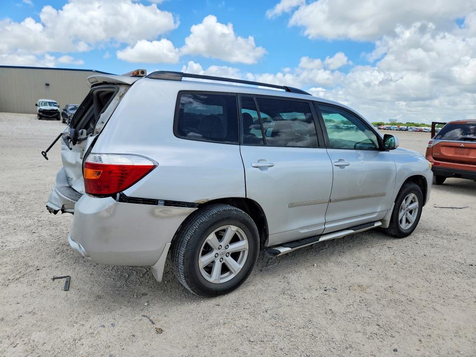 2010 Toyota Highlander VIN 5TDKK3EH1AS015821 COPART salvage auction — REAR END, Tx - Salvage Vehicle Title, sold $2,200 on 2026-07-02 (photo 3)