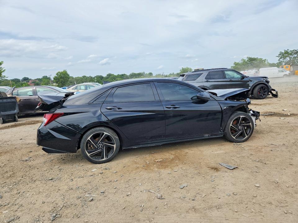 2023 Hyundai Elantra VIN KMHLR4AF0PU411846 COPART salvage auction — REAR END, MD - CERTIFICATE OF TITLE (P), sold $3,650 on 2026-07-31 (photo 3)