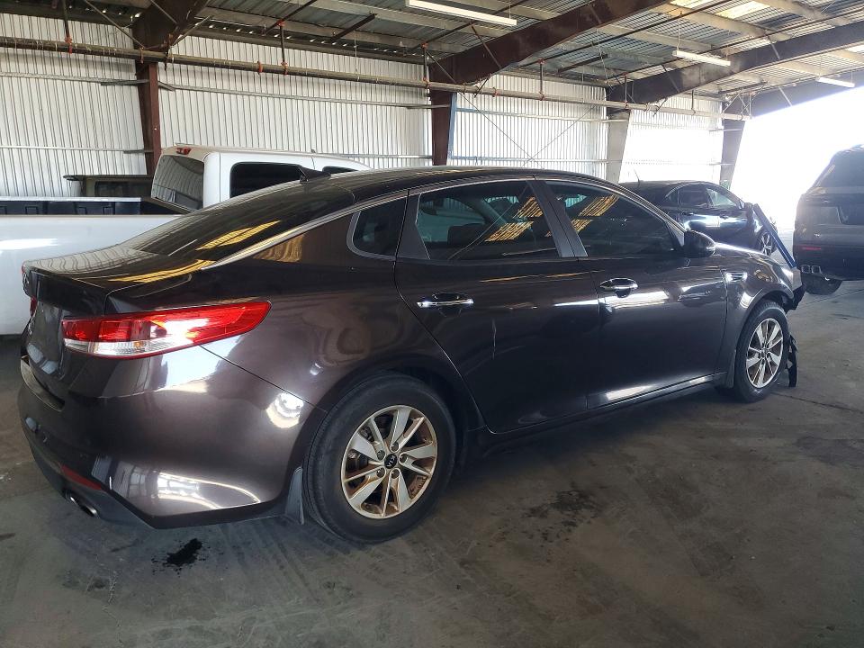 2018 Kia Optima VIN KNAGT4L35J5236308 COPART salvage auction — FRONT END, Ca - Salvage Certificate, sold $1,750 on 2026-07-13 (photo 3)