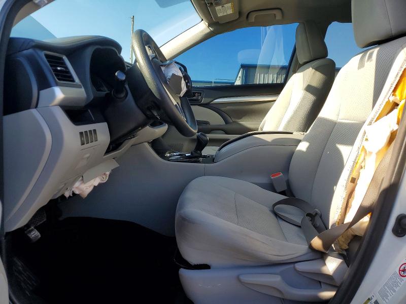 2016 Toyota Highlander VIN 5TDZKRFH5GS166928 COPART salvage auction — FRONT END, FL - CERT OF TITLE SLVG REBUILDABLE, sold $2,600 on 2026-07-02 (photo 7)
