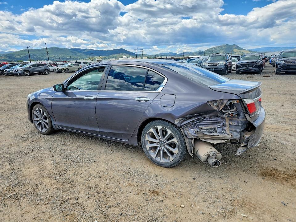 2014 Honda Accord VIN 1HGCR2E57EA274060 COPART salvage auction — REAR END, Mt - Salvage Certificate Of A Vehic, sold $1,450 on 2026-08-18 (photo 2)