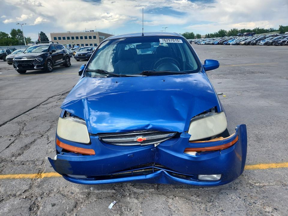 2006 Chevrolet Aveo VIN KL1TG666X6B682090 COPART salvage auction — FRONT END, CO - SALVAGE TITLE, sold $250 on 2026-07-27 (photo 5)