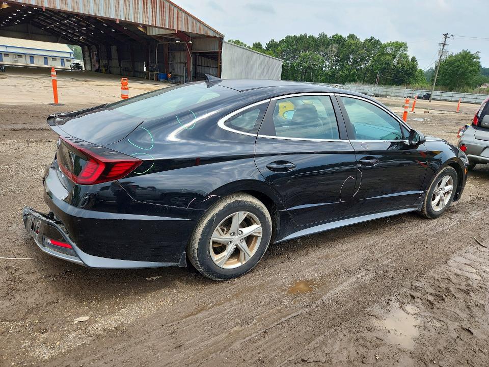 2021 Hyundai Sonata VIN 5NPEG4JA5MH090769 COPART salvage auction — REAR END, La - Cert Of Title-Salvage, sold $3,600 on 2026-07-14 (photo 3)