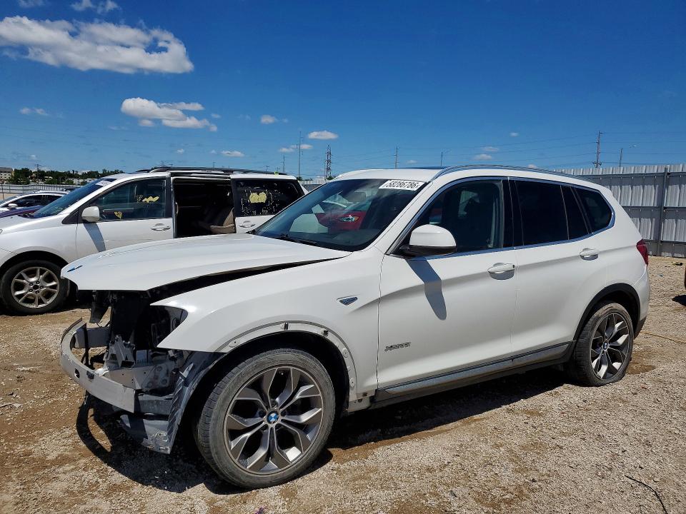 2016 BMW X3 VIN 5UXWX7C56G0K36666 COPART salvage auction — FRONT END, Ia -, sold $725 on 2026-07-22 (photo 1)