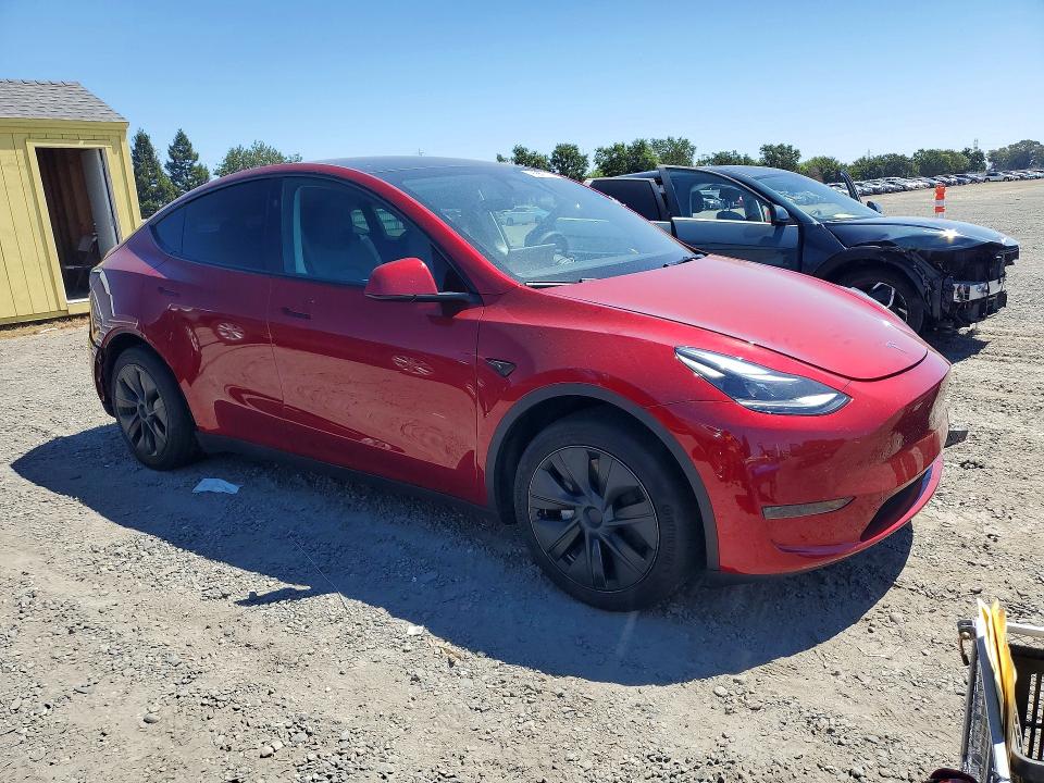 2024 Tesla Model y VIN 7SAYGDED9RF106286 COPART salvage auction — REAR END, Ca - Salvage Certificate, sold $14,100 on 2026-07-21 (photo 4)