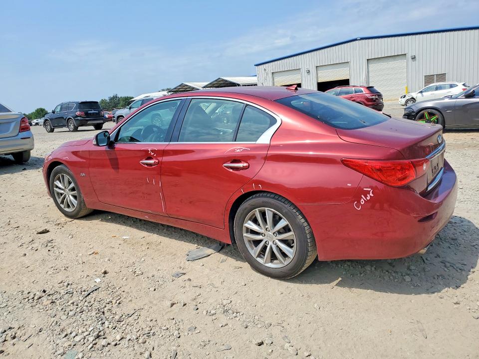 2016 Infiniti Q50 VIN JN1CV7AP2GM203092 COPART salvage auction — SIDE, GA - CERT OF TITLE-SALVAGE, sold $2,850 on 2026-07-31 (photo 2)
