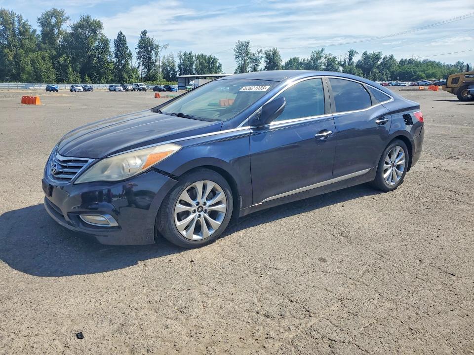 2013 Hyundai Azera VIN KMHFG4JG1DA261402 COPART salvage auction — FRONT END, Tx - Certificate Of Title (P), sold $325 on 2026-07-27 (photo 1)