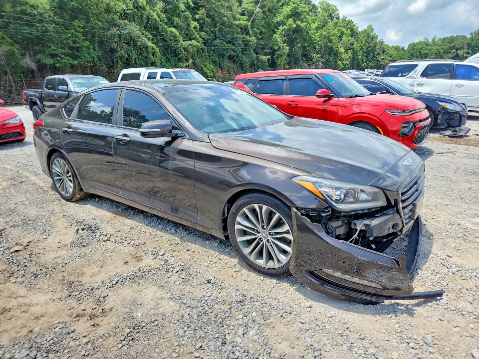 2016 Hyundai Genesis VIN KMHGN4JE4GU126653 COPART salvage auction — FRONT END, Al - Cert Of Title-Salvage Title, sold $3,250 on 2026-07-14 (photo 4)