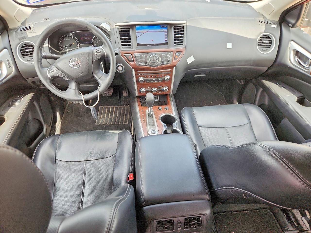 2018 Nissan Pathfinder VIN 5N1DR2MM5JC673877 COPART salvage auction — Front End, TX - SALVAGE VEHICLE TITLE, sold $4,250 on 2026-07-09 (photo 8)