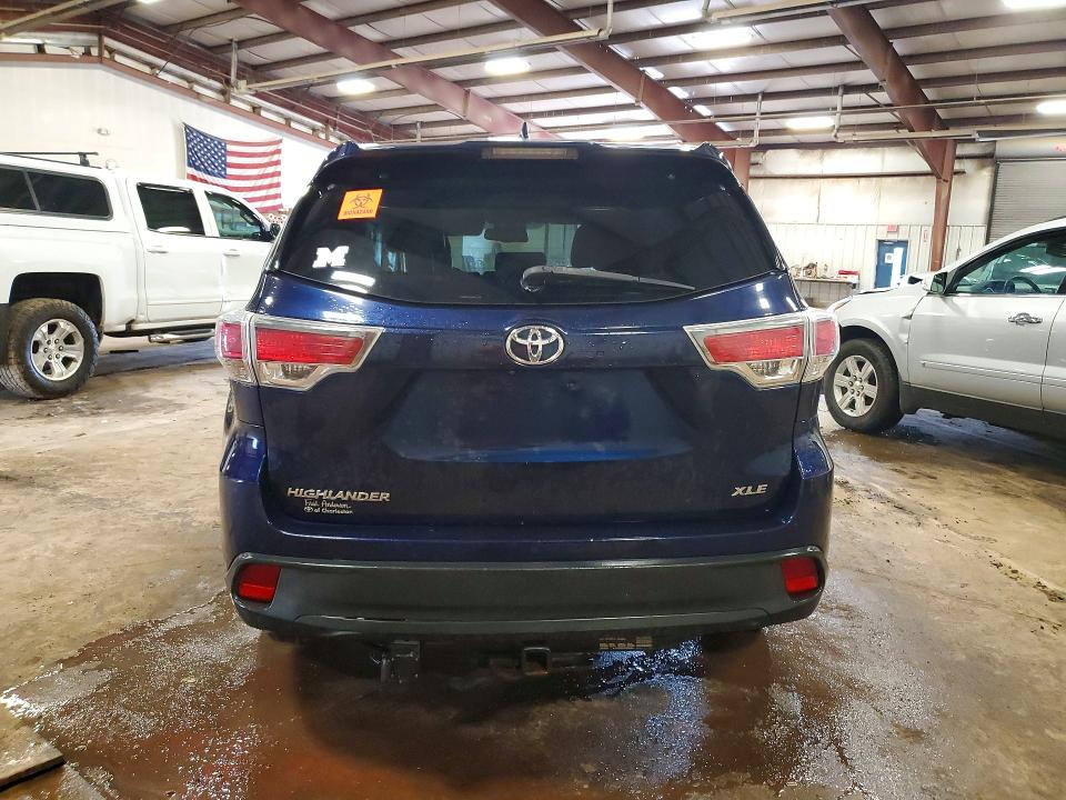 2015 Toyota Highlander VIN 5TDKKRFH3FS072529 COPART salvage auction — FRONT END, Mi - Certificate Of Title, sold $200 on 2026-07-24 (photo 6)