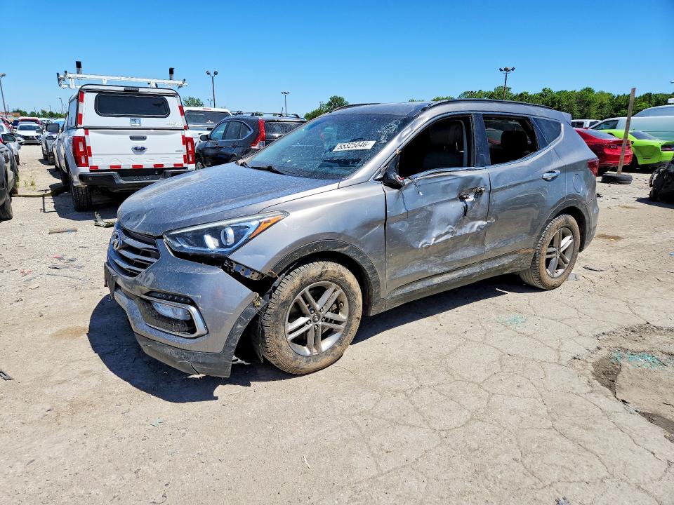 2017 Hyundai Santa fe VIN 5XYZUDLB5HG412999 COPART salvage auction — FRONT END, Oh - Cert Of Title-Salvage, sold $2,100 on 2026-07-10 (photo 1)