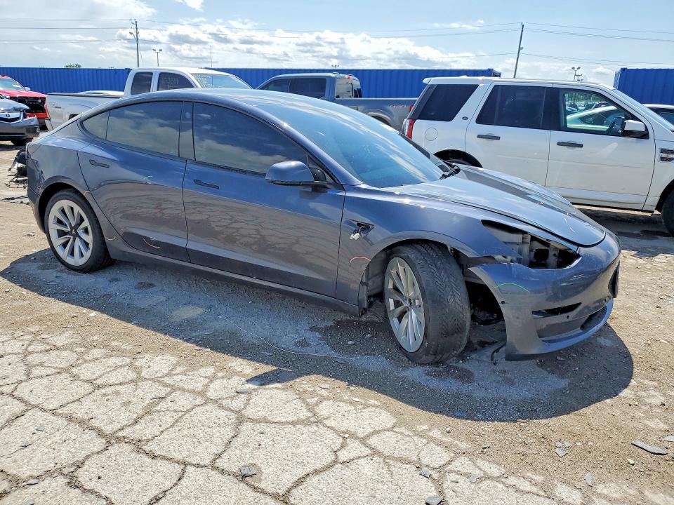 2022 Tesla Model 3 VIN 5YJ3E1EB5NF288105 COPART salvage auction — UNDERCARRIAGE, In - Cert Of Title-Salvage Title, sold $150 on 2026-07-24 (photo 4)