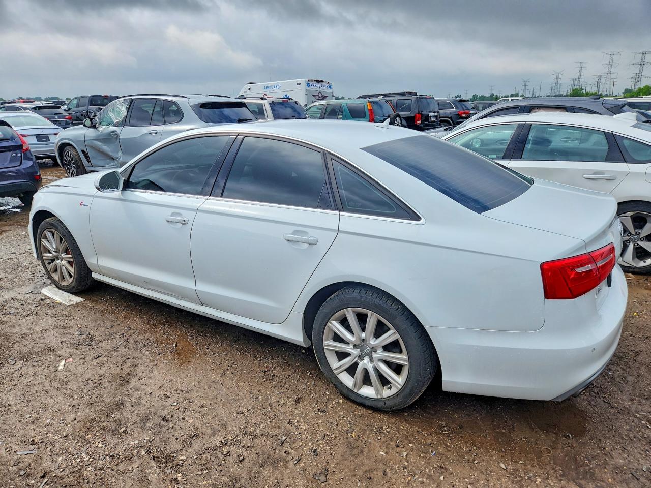 2012 Audi A6 VIN WAUHGAFC0CN034305 COPART salvage auction — Front End, IL - SALVAGE CERTIFICATE, sold $1,300 on 2026-07-09 (photo 2)