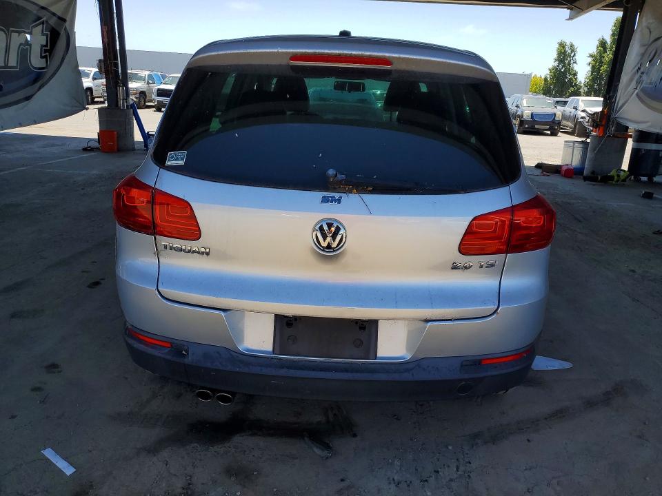 2012 Volkswagen Tiguan VIN WVGAV7AX6CW547751 COPART salvage auction — FRONT END, Ca - Dis/Dlr/Exp Only Clean Title, sold $500 on 2026-07-02 (photo 6)