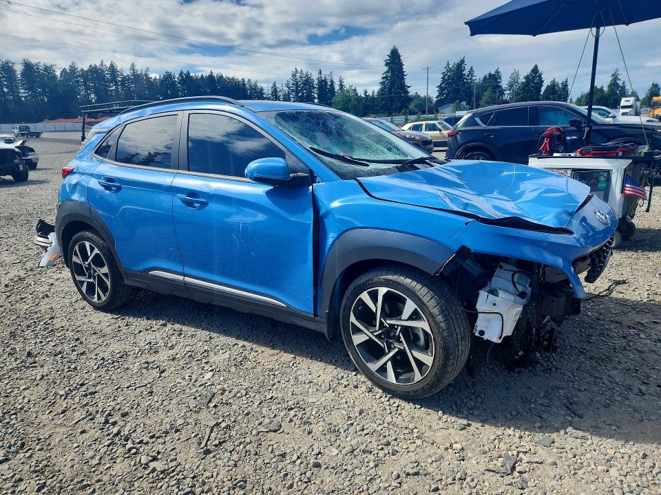 2022 Hyundai Kona VIN KM8K5CA33NU901248 COPART salvage auction — FRONT END, Wa - Bill Of Sale, sold $250 on 2026-07-21 (photo 4)